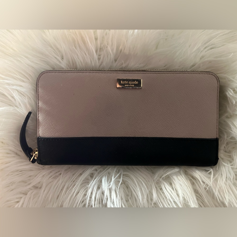 -Kate Spade Limited Edition Large Surprise Staci Slim Bifold Wallet (Used) $55